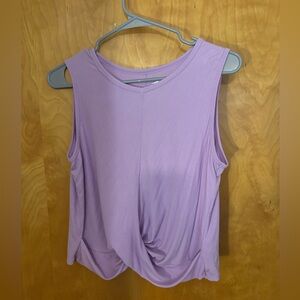 Avia Purple Twist Front Tank Top